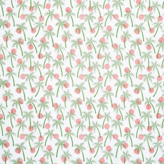 Sample - Schumacher Clarabella Palm Indoor/Outdoor Fabric in Tropical For Sale