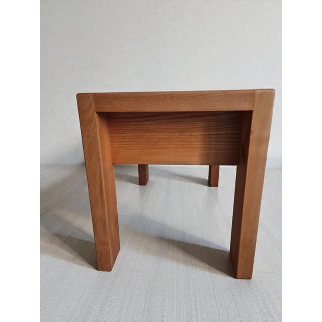 Monopoly Regain Style Elm Bedside Table, 1980s For Sale - Image 6 of 10