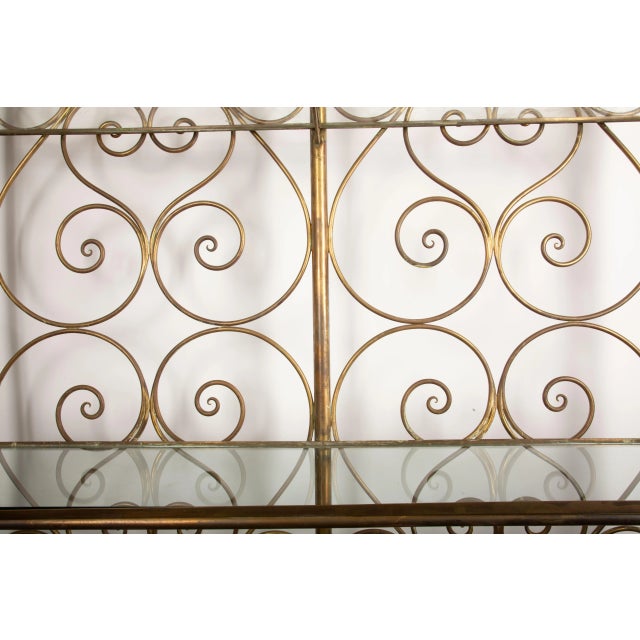 Ornate 19th-Century Italian Brass Baker's Rack For Sale - Image 11 of 12
