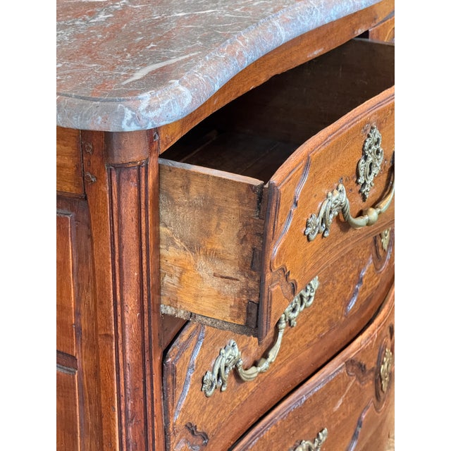 18th Century Continental Commode With Marble Top For Sale - Image 4 of 14