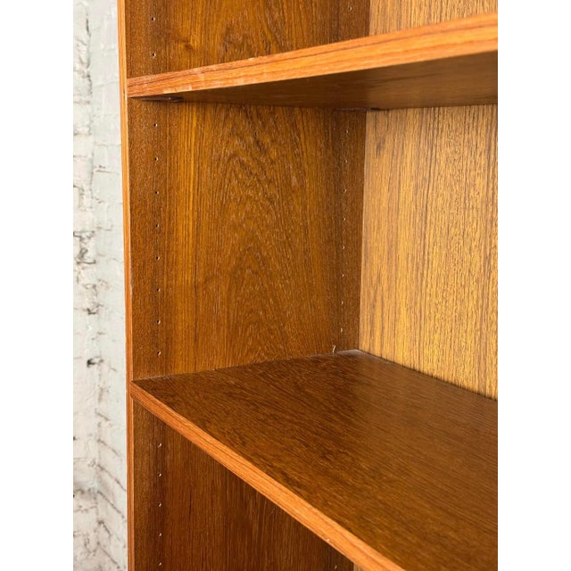 Mid 20th Century Mid-Century Danish Teak Veneer Bookcase For Sale - Image 5 of 15