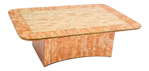 Mid-Century Modern Maitland Smith Tessellated Stone Rectangular Coffee Table