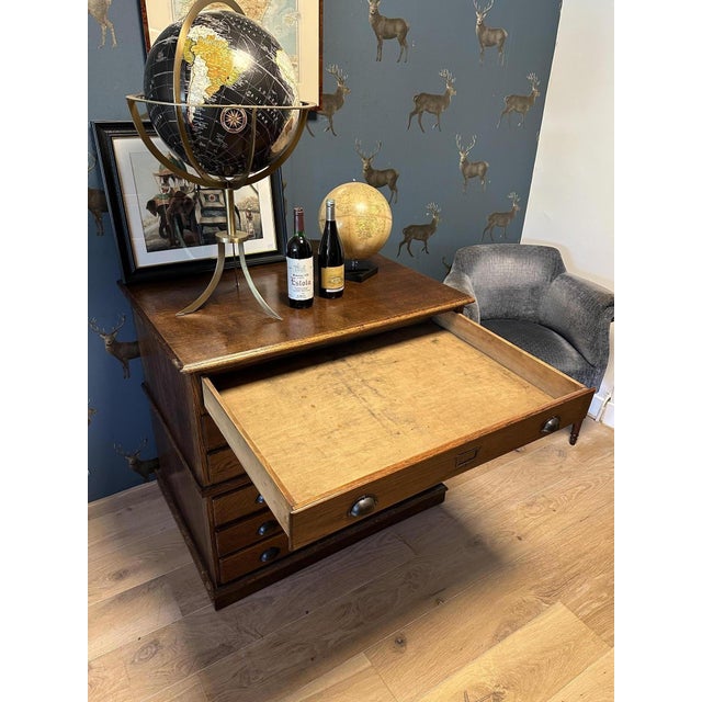 Vintage Chest of Drawers in Oak, 1930s For Sale - Image 6 of 11