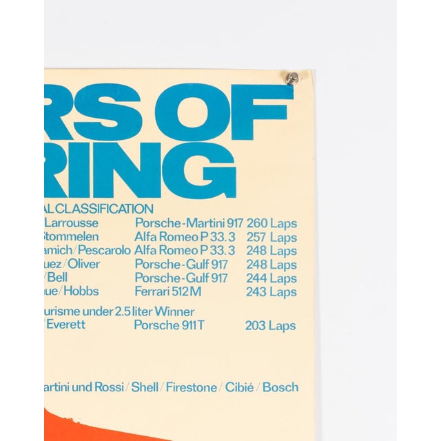 Paper 12 Hours of Sebring USA Porsche Porsche Poster by Atelier Strenger, 1971 For Sale - Image 7 of 10