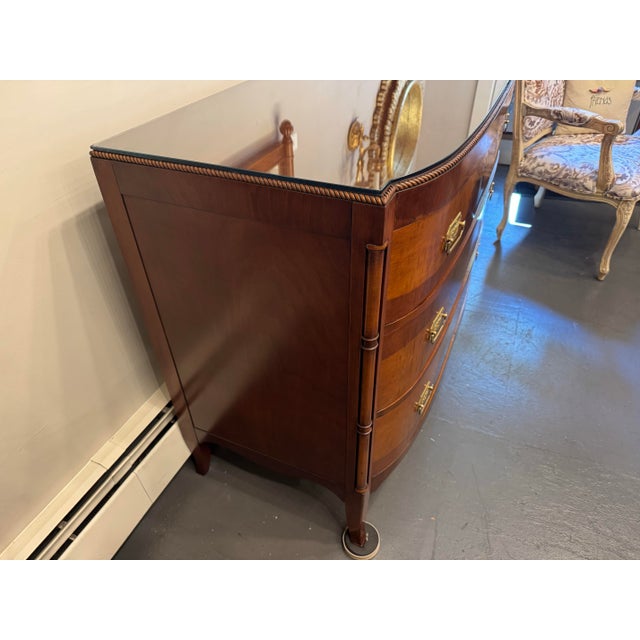 1940s 1940s Vintage Berkey and Gay Crotch Mahogany Chest of Drawers For Sale - Image 5 of 12