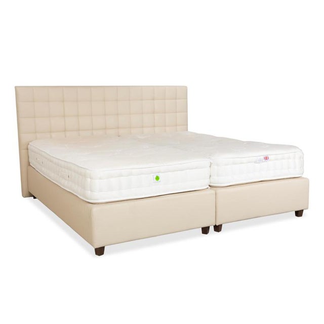 Stockholm Bed in Cream Faux Leather from Boxspringliebe For Sale - Image 17 of 17