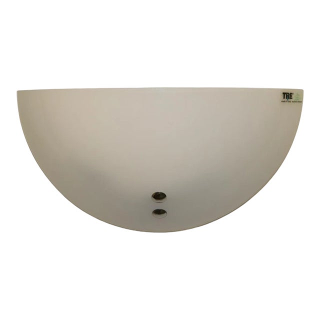 Angelo Masion Modern Murano Wall Lamp White Glass For Sale