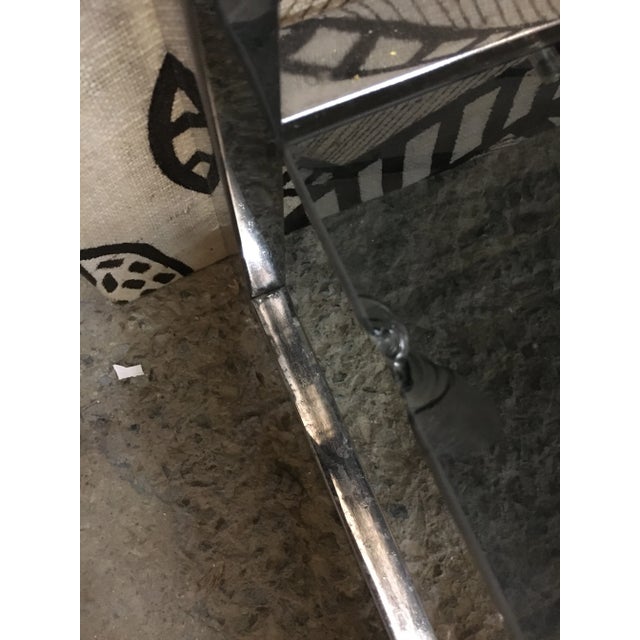 1970s Design Institute America (D I A) Staggered Chrome + Smoked Glass Étagère Shelving Wall Unit For Sale - Image 9 of 9