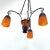 Art Deco Pate De Verre Ceiling Lamp from Schneider, France, 1930s For Sale - Image 3 of 11
