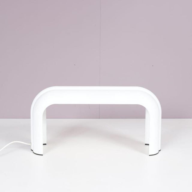 A beautiful table lamp, model “eco,” designed by luciano annichini, manufactured by artemide in italy in the 1970s. Made...