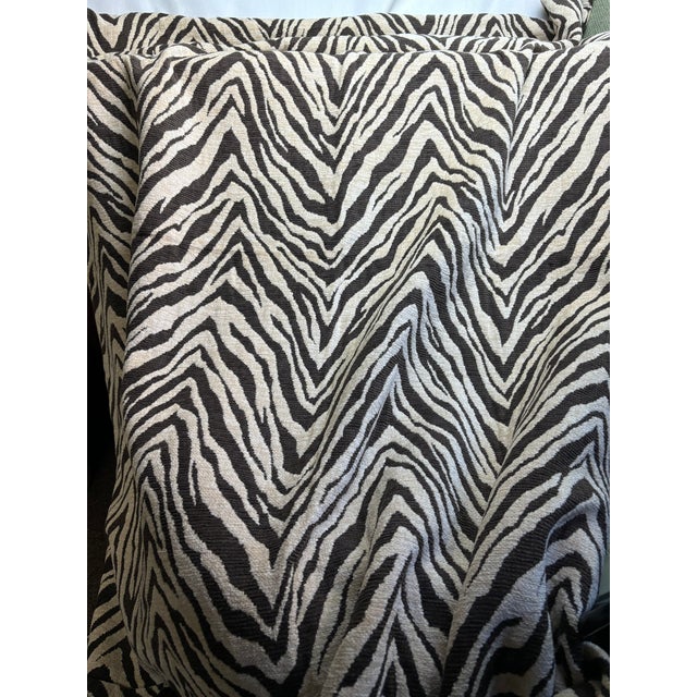 Clarence House Clarence House Woven Texture, Cotton, Zebra Pattern For Sale - Image 4 of 5