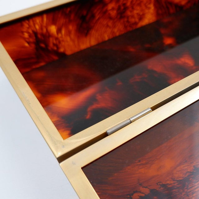 Faux Tortoise Decorative Box from Hermes, 1970s For Sale - Image 10 of 13