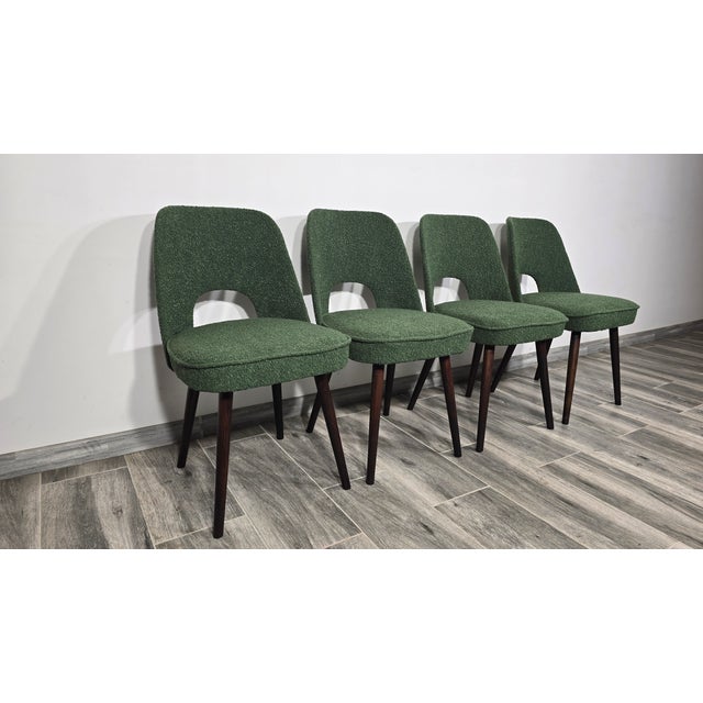 Green Dining Chairs by Oswald Haerdtl for Ton, 1950s, Set of 4 For Sale - Image 8 of 12