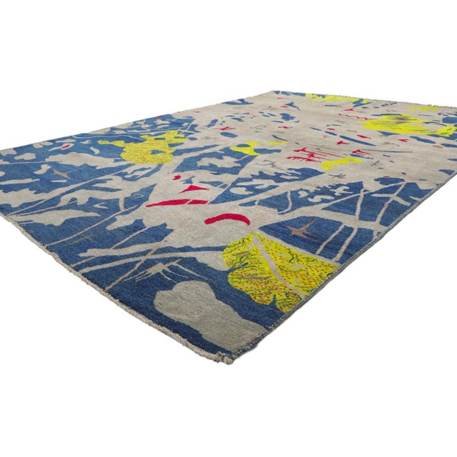 80747 Joan Miro Inspired Vintage Style Rug 06'03 x 09'05.