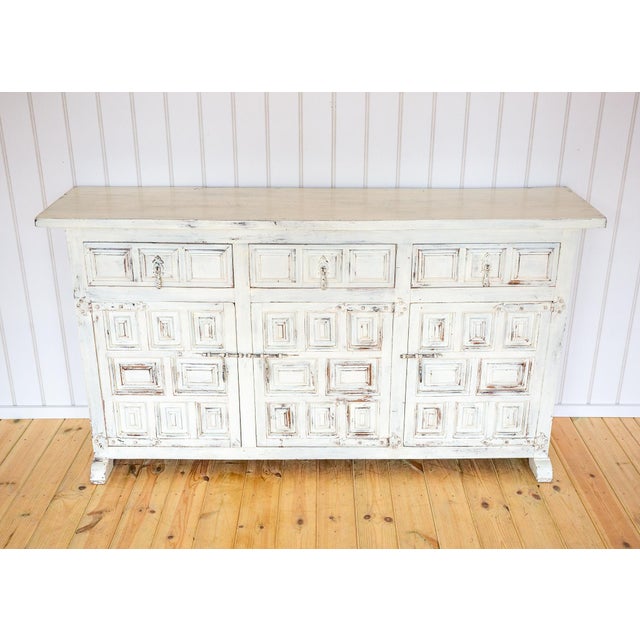 Vintage Spanish Sideboard in Oak, 1920s For Sale - Image 16 of 18