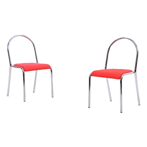 Vintage Chrome Chairs, Set of 2 For Sale