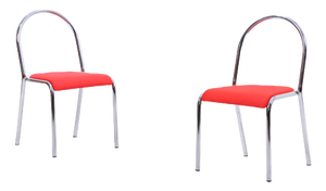 Vintage Chrome Chairs, Set of 2