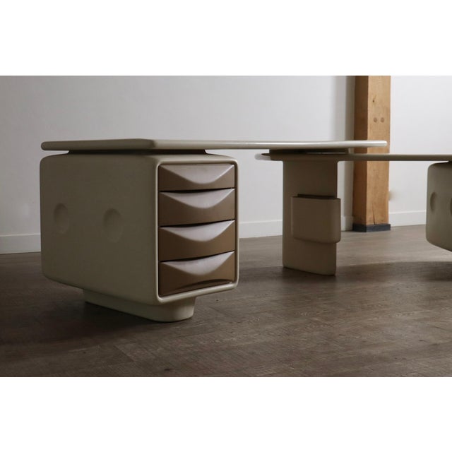 1960s Director's Desk by Ernest Igl for Wilhelm Werndl, Germany, 1970s For Sale - Image 5 of 17