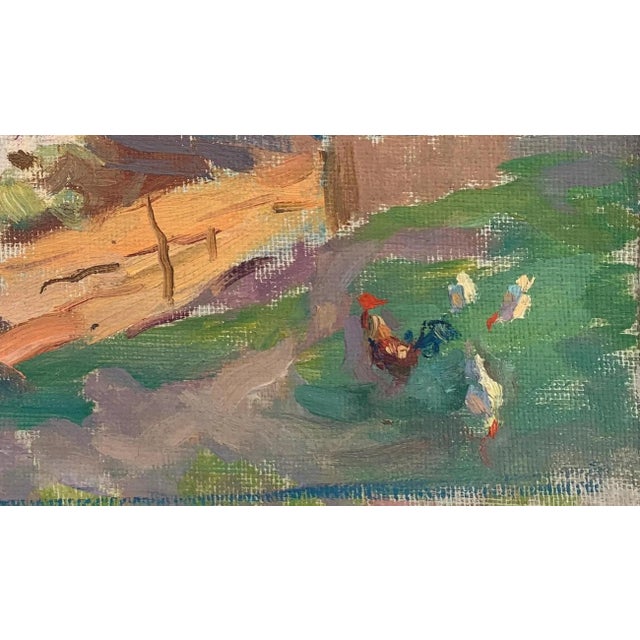 Vintage Ukrainian Impressionist Oil Painting, Rural Landscape, 1970s 19-31 For Sale - Image 6 of 6