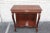 Very elegant Regency style console hallway table made of mahogany featuring a solid rectangular top with a shaped frieze...