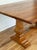 Vintage Solid Wood Tuscan Farmhouse Style Drop Leaf Trestle Table For Sale - Image 13 of 17