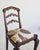 19th Century Set of Six French Provincial Oak Ladder-Back Dining Chairs W/ Upholstered Seats For Sale - Image 5 of 18