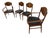 Mid-Century Modern Mid-Century Modern Lane Delineator Paul McCobb Walnut Dining Chairs - Set of 4 For Sale - Image 3 of 9