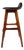 Danish Mid-Century Modern Model Od-61 Counter Height Bar Stool in Rosewood & Leather by Erik Buch for o.d. Mobler, Denmark, 1960's For Sale