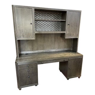 Excellent Modern “Art” Geode Collection Desk With Hutch - Scottsdale Az For Sale