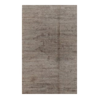 Rug & Kilim’s Modern Textural Rug in Neutral Taupe and Gray Tone-on-Tone -11x18 For Sale