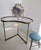 Vintage Italian Polka Dot-Etched Glass and Gilt Brass Illuminated Vanity by Luigi Brusotti, 1950s For Sale - Image 4 of 18