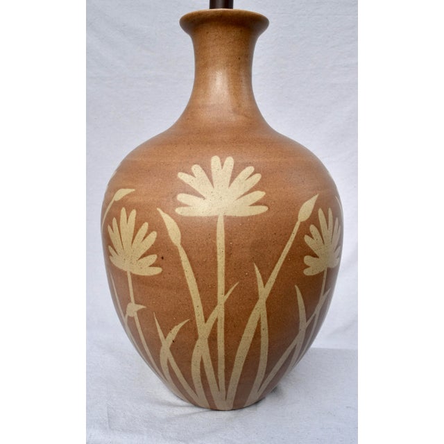 1960s 1960s Mid-Century Modern Alvino Bagni for Raymor Italian Pottery Lamp For Sale - Image 5 of 6