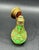 Chartreuse Antique French Ural Perfume Bottle with Cameo on the Lid For Sale - Image 8 of 13