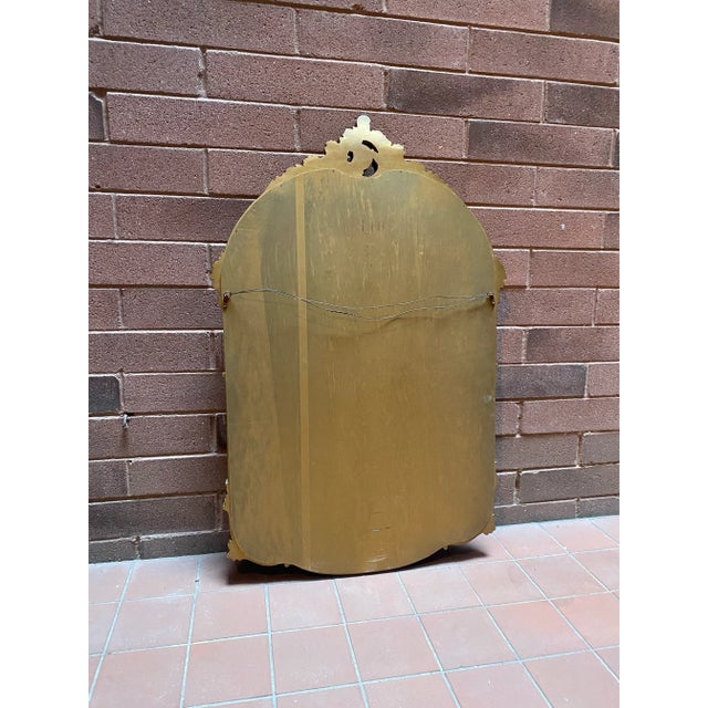 Vintage Arched Gilt Mirror For Sale - Image 4 of 5