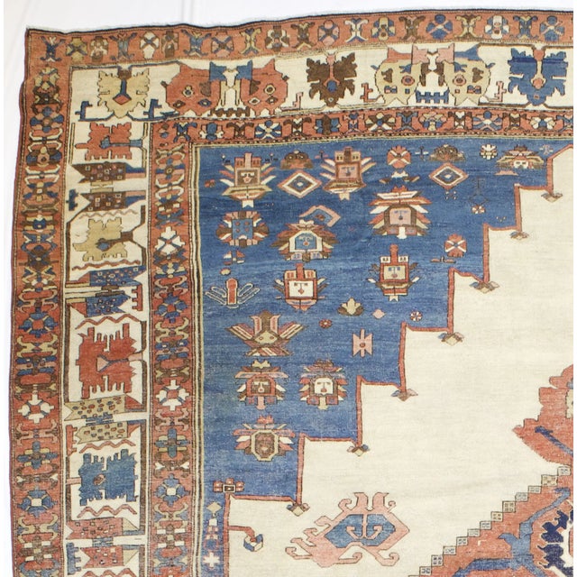 Late 19th Century Antique Bakhshayesh Rug 11’2” X 15’6” For Sale - Image 5 of 5