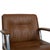 Brown T69 Table and Swivel Chairs in Wood, Cognac Leather and Chrome by Osvaldo Borsani, Set of 5 For Sale - Image 8 of 18