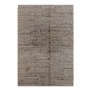Rug & Kilim’s Modern Textural Rug in Neutral Taupe and Gray Tone-on-Tone -13x19 For Sale