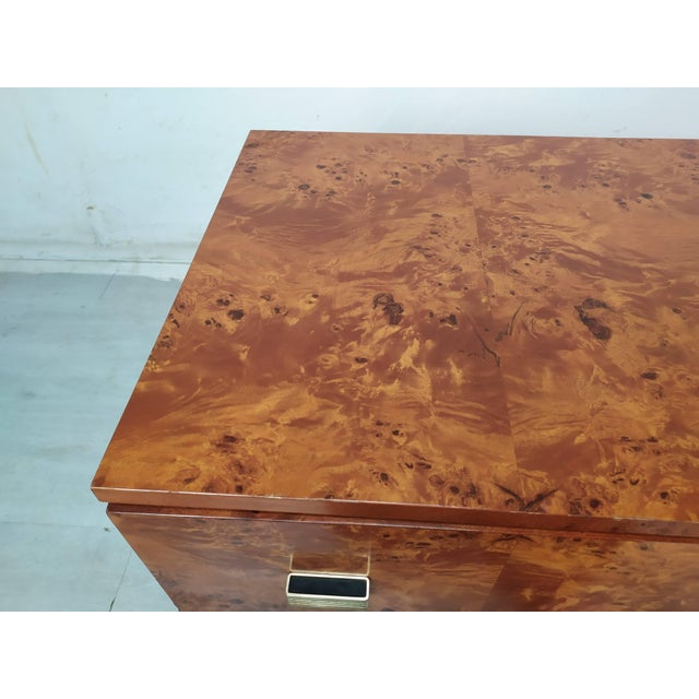 Vintage Amboyna Burl Chest of Drawers, 1970s For Sale - Image 16 of 18