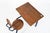 Vintage Antique Wood & Metal Child’s School Desk and Chair in the Style of Jean Prouvé For Sale - Image 11 of 14