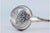Silver Sprinkling Spoon with Asymmetrical Motifs and Crimped Handle For Sale - Image 3 of 8