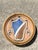 Sand Vintage Round Heraldic Crest Architectural Element For Sale - Image 8 of 14