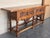 Wood Early 20th Large Carved Walnut Console Table With Two Drawers For Sale - Image 7 of 10