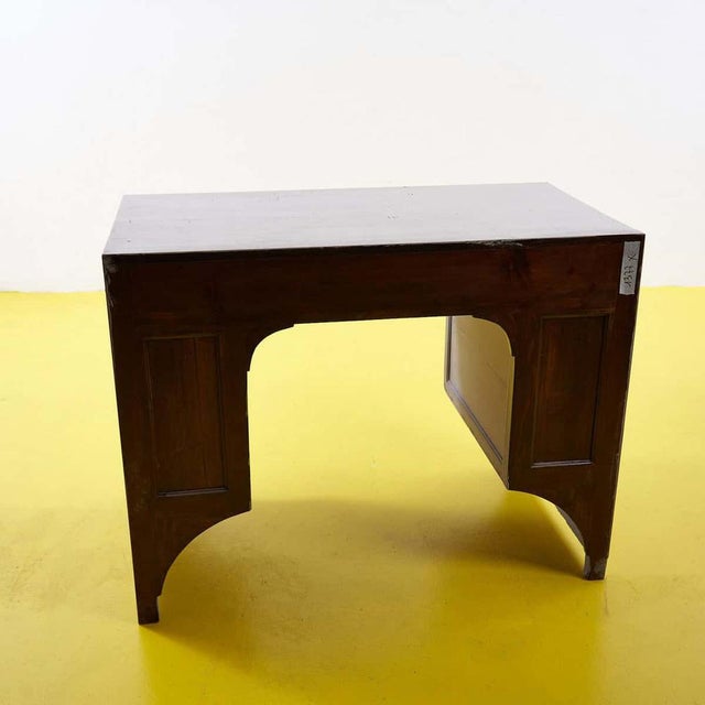 Dove Gray Wooden Desk For Sale - Image 6 of 7