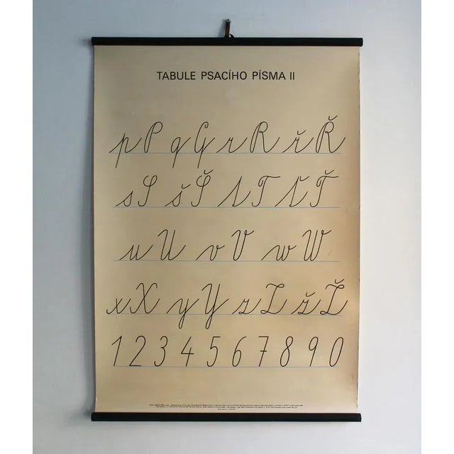 Vintage Czech School Poster, 1990 For Sale - Image 6 of 13