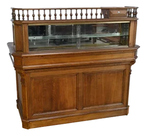 Oak Apothecary Counter, 1920s