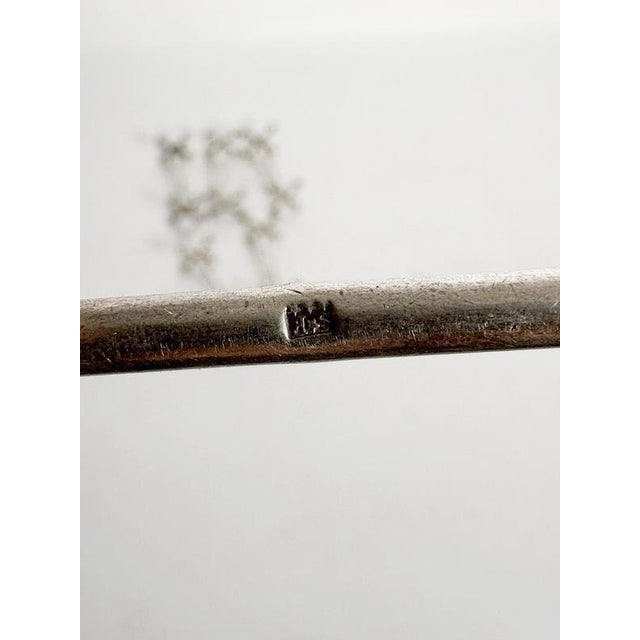 Silver Vintage Metal Knife Rests, France, 1970, Set of 6 For Sale - Image 8 of 9