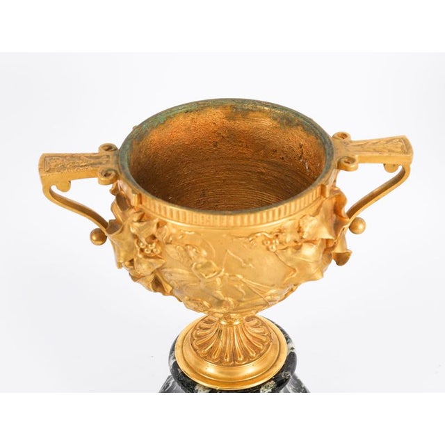 Antique Classical French Grand Tour Gilt Bronze Urns, Set of 2 For Sale - Image 18 of 18