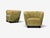 1940s Danish Cabinetmaker, Banana Lounge Chairs, Beech, Velour, Denmark, 1940s For Sale - Image 5 of 11