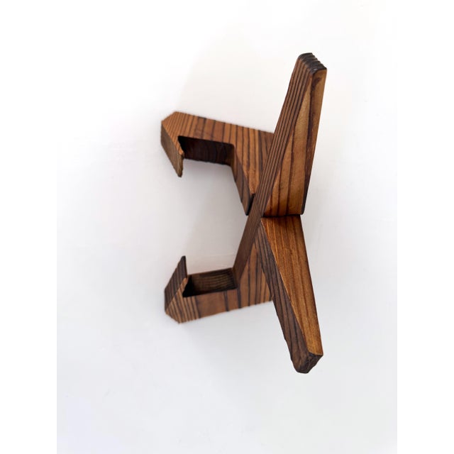 Wood Vintage Handmade Solid Wood Easel For Sale - Image 7 of 11