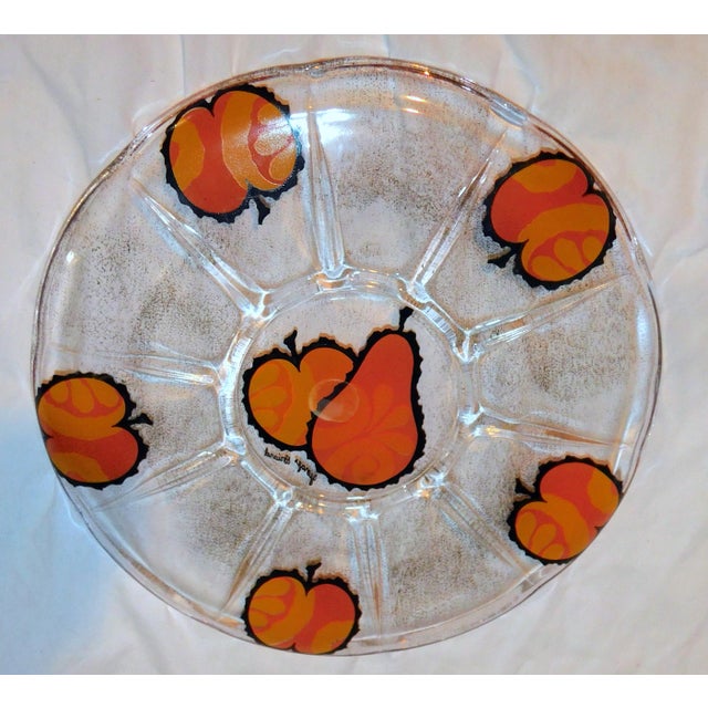 Georges Briard Mid 20th Century Georges Briard Glass Platter For Sale - Image 4 of 6